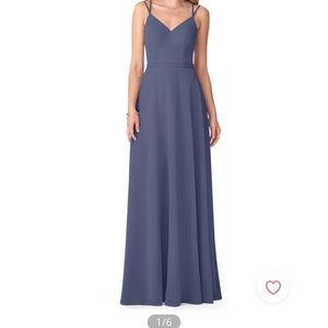 Azazie bridesmaid dress, Janine style,stormy color